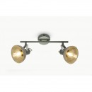 Globo 54658-2 Wand- und Spotleuchte Daisy 2x40W | E14 - Schalter auf dem Körper, einstellbar grau