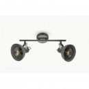 Globo 54658-2 Wand- und Spotleuchte Daisy 2x40W | E14 - Schalter auf dem Körper, einstellbar grau