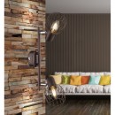 Globo 54801-2 Wand- oder Deckenleuchte Akin 2x40W | E14 - braun, bronze