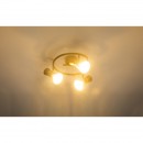 Globo 54808-3 Deckenleuchte Aeron 3x25W | E14 - Rost, gold