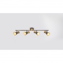 Globo 54808-4 Decken- und Spotleuchte Marei 4x25W| E14 - Rost, gold
