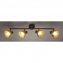 Globo 54810-4 Deckenaufbau Spotleuchte Tycho 4x15W | E14 LED - Rost