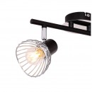 Globo 54815-2 Decken- oder Wandleuchte Fassa 2x40W | E14 - schwarz, chrom