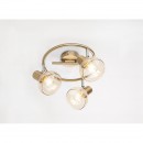 Globo 54922-3 Decken- und Spotleuchte Donto 3x40W | E14 - gold