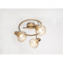 Globo 54922-3 Decken- und Spotleuchte Donto 3x40W | E14 - gold