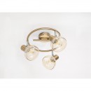 Globo 54922-3 Decken- und Spotleuchte Donto 3x40W | E14 - gold