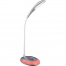 Globo 58265 LED Tischleuchte Minea 1x3W | 230lm | 5000K | RGB - höhenverstellbar, flexibler Arm, Touchdimmer, Farbwechsler, Farbfixierung, silber