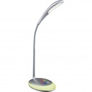 Globo 58265 LED Tischleuchte Minea 1x3W | 230lm | 5000K | RGB - höhenverstellbar, flexibler Arm, Touchdimmer, Farbwechsler, Farbfixierung, silber