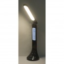 Globo 58329B LED Tischleuchte Tyrell 1x4W | 195lm | 4000K - Touchdimmer Schaltkontakt, Kalender, Wecker, schwarz