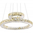Globo 67037-24A LED Hängeleuchte Deckenleuchte Marilyn I 1x24W | 1570lm | 4000K - chrom, Kristall, transparent