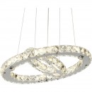 Globo 67037-24AA LED Hängeleuchte Deckenleuchte Marilyn I 1x24W | 1570lm | 4000K - chrom, Kristall