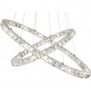 Globo 67038-48A LED Hängeleuchte Deckenleuchte Kronleuchter Marilyn I 1x48W | 3200L | 4000K - chrom, Kristall, transparent
