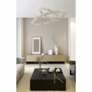 Globo 67038-64 LED Hängeleuchte Marilyn I 1x64W | 3632lm | 4000K - Chrom, Kristall, transparent