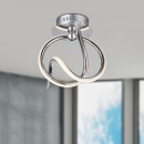 Globo 67823W LED Wandleuchte Wave 1x12W | 728lm | 3000K - chrom