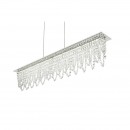 Globo 68405-24H LED Hängeleuchte Deckenleuchte 1x24W | 1700L | 3000-6000K - dimmbar chrom, Kristall, transparent