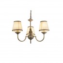 Globo 69031-3 Pendelleuchte Upolu 3x40W | E14 - golden, weiß und braun