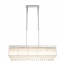 Globo 15094H2 Pendelleuchte Sierra 8x3W | G9 LED | 906lm | 3000K - höhenverstellbar, chrom, silber, Kristall