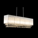 Globo 15094H2 Pendelleuchte Sierra 8x3W | G9 LED | 906lm | 3000K - höhenverstellbar, chrom, silber, Kristall
