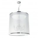 Globo 15259H3 Pendelleuchte Naxos 1x40W | E14 - chrom