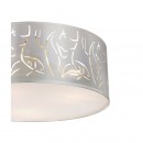 Globo 15360D Deckenleuchte Nadi 3x40W | E14 - silber