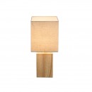 Globo 21698 Tischlampe Ilona 1x40W | E14 - Holz, weiß