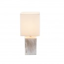 Globo 21699 Tischlampe Ilona 1x40W | E14 - Holz, weiß