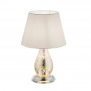 Globo 24132 Tischlampe Elias 1x60W | E27 - chrom, weiß