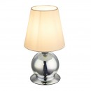 Globo 24132T LED Tischleuchte Elias 1x40W, 3W | E14 | 30lm | 3000K - 3D-Effekt, Glas, weiß