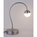 Globo 24134 LED Tischleuchte Roslin 1x5W | 470lm | 3000K - flexibler Arm, Nickel, matt