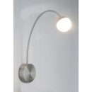 Globo 24134W LED Wandleuchte Roslin 1x5W | 470lm | 3000K - flexibler Arm, Nickel, matt
