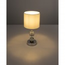Globo 24136 Tischlampe Bronn 1x40W | E14 - Kabelschalter, chrom, weiß