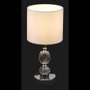 Globo 24136T Tischleuchte Bronn 1x40W | E14 - Kabelschalter, chrom, weiß