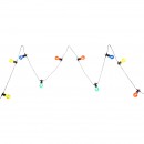 Globo 3400S LED Außenbeleuchtung Lichterkette Nirvana 10x4W | IP44 - schwarz, rot, blau, gelb, grün