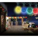 Globo 3400S LED Außenbeleuchtung Lichterkette Nirvana 10x4W | IP44 - schwarz, rot, blau, gelb, grün