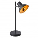 Globo 54001-1T LED Tischleuchte Lotte 1x4W | 136L | E14 LED | 2700K - schwarz, gold