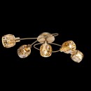 Globo 54358-5 Deckenleuchte Mero 5x40W | E14 - golden, amber