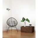 Globo 54640-1 Wandleuchte Gerda 1x25W | E14 - Schalter auf dem Körper, grau