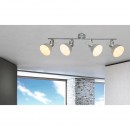 Globo 54640-4 Deckenaufbau Spotleuchte Gerda 4x25W | E14 - einstellbar grau