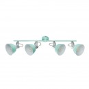 Globo 54641-4 Decken- und Spotleuchte Roli 4x25W | E14 - einstellbar, Minze