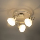 Globo 54657-3 Deckenleuchte Amory 3x40W | E14 - verstellbar, chrom, weiß