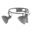 Globo 54658-3 Deckenleuchte Daisy 3x40W | E14 - einstellbar grau