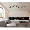 Globo 54801-6 Deckenleuchte Akin 6x40W| E14 - verstellbar, bronze, braun