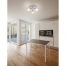 Globo 54984-3 Spotleuchte Deckenleuchte Florita 3x40W | E14 - satiniertes Glas, chrom