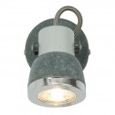 Globo 57000-1 Wandleuchte Sabinyo 1x50W | GU10 - Schalter auf dem Körper, Stein, chrom