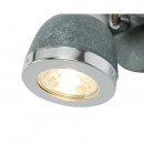 Globo 57000-1 Wandleuchte Sabinyo 1x50W | GU10 - Schalter auf dem Körper, Stein, chrom