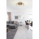 Globo 67828-40 LED Deckenleuchte Barna 1x40W | 3200L | 3200K - dimmbar, Nickel, matt, opal