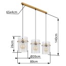 Globo 15698-3HM Pendelleuchte GORLEY  E27