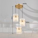 Globo 15698-3HRM Pendelleuchte GORLEY  E27