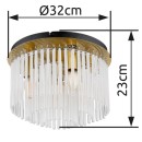 Globo 15698DM Deckenleuchte GORLEY  E14