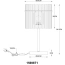 Globo 15698T1 Tischlampe GORLEY  E27 | mit Schalter